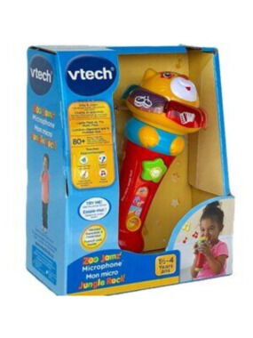 NIB VTech Zoo Jamz Microphone -Musical Voice-Changing Toddler Toy 1½-4Y (French)